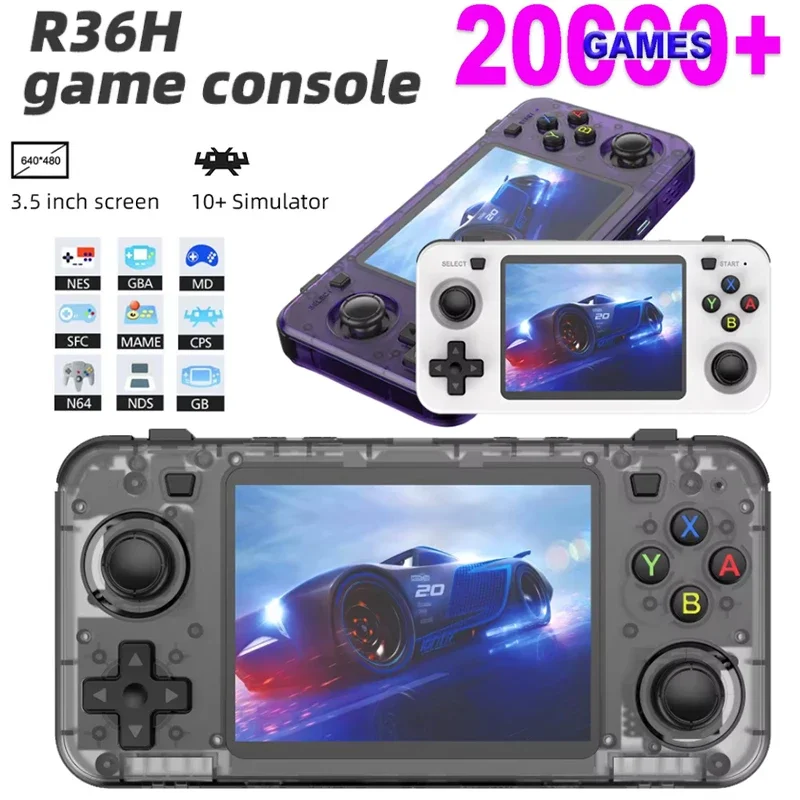 R36H Open-Source Retro Handheld Game Console Cross-Border Linux System 3.5-inch IPS Portable Pocket Video Player 22000+ Games 
R36H Open-Source Retro Handheld Game Console Cross-Border Linux System 3.5-inch IPS Portable Pocket Video Player 22000+ Games