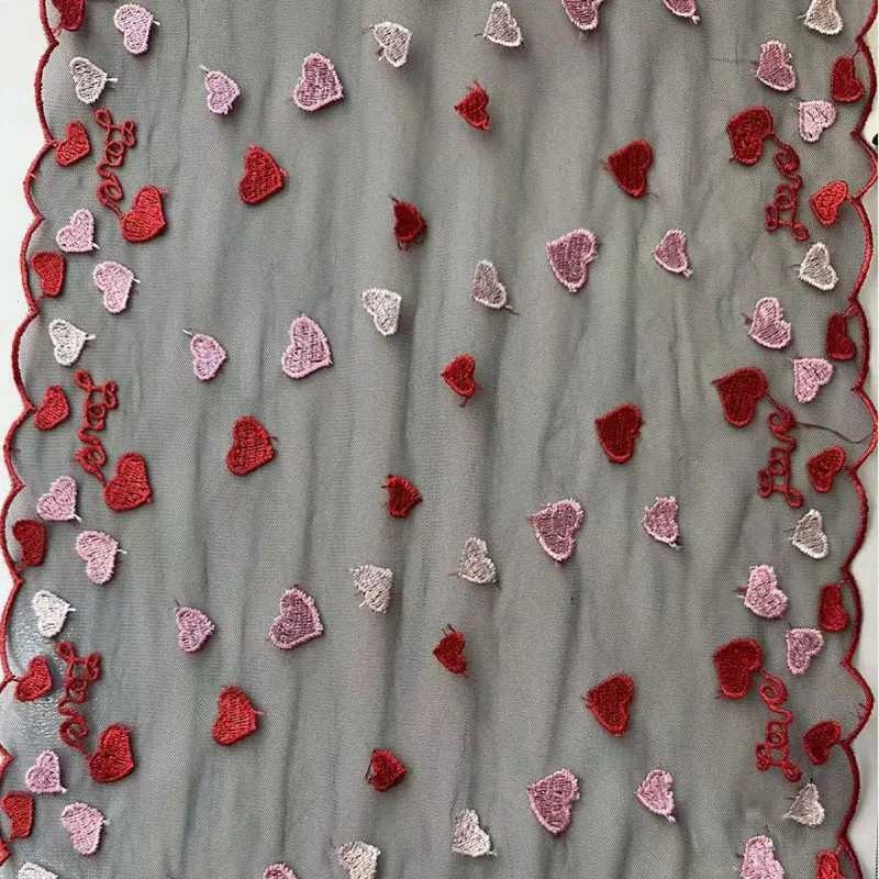 20Yards Bilateral Hearts Embroidery Lace Trim For Lingerie Sewing Craft DIY Apparel Fabric Lace Wedding Accessory
20Yards Bilateral Hearts Embroidery Lace Trim For Lingerie Sewing Craft DIY Apparel Fabric Lace Wedding Accessory