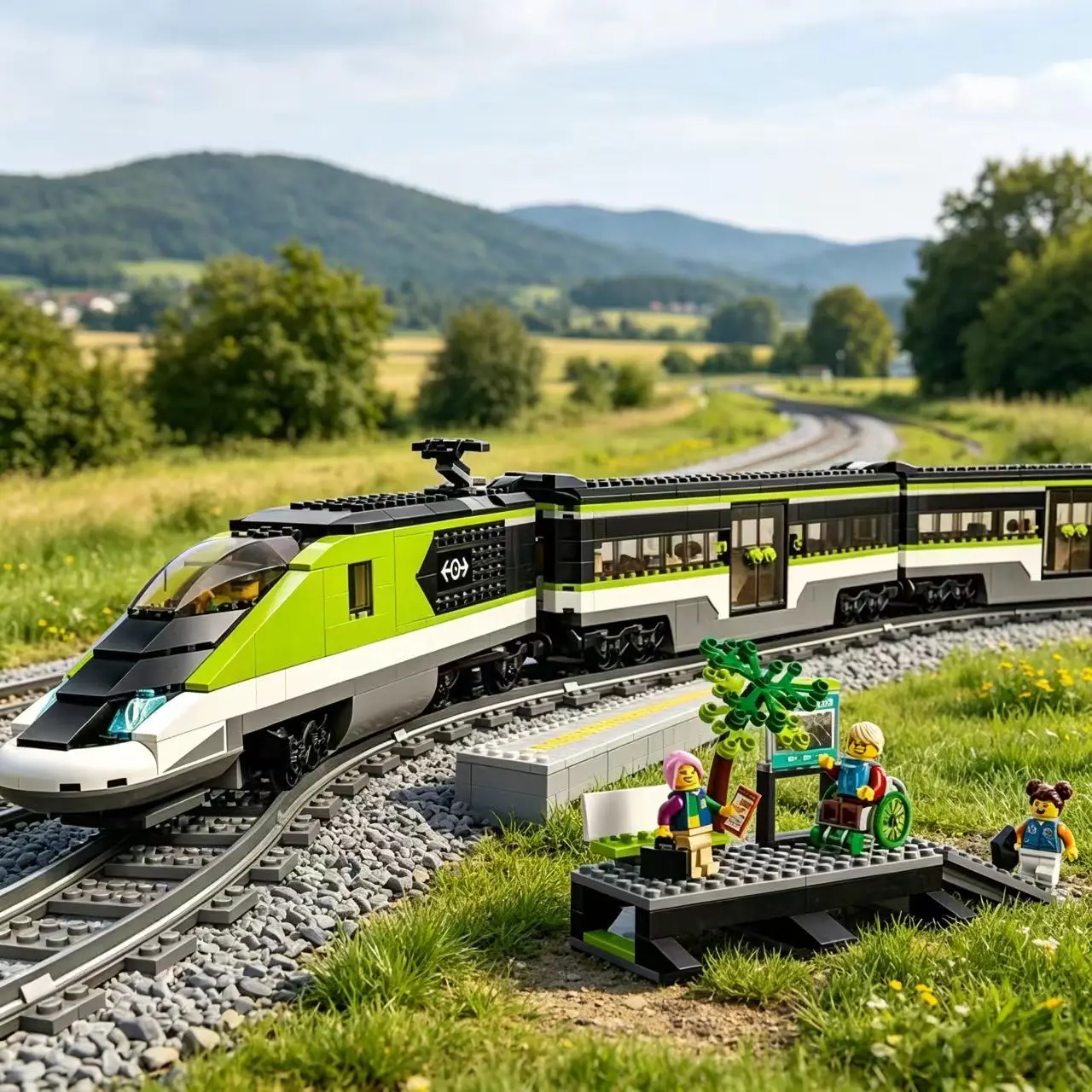 New MOC City 764 PCSRemote Control Passenger Train Model Home Decor Building Blocks Boys and Girls Holiday Gifts
New MOC City 764 PCSRemote Control Passenger Train Model Home Decor Building Blocks Boys and Girls Holiday Gifts