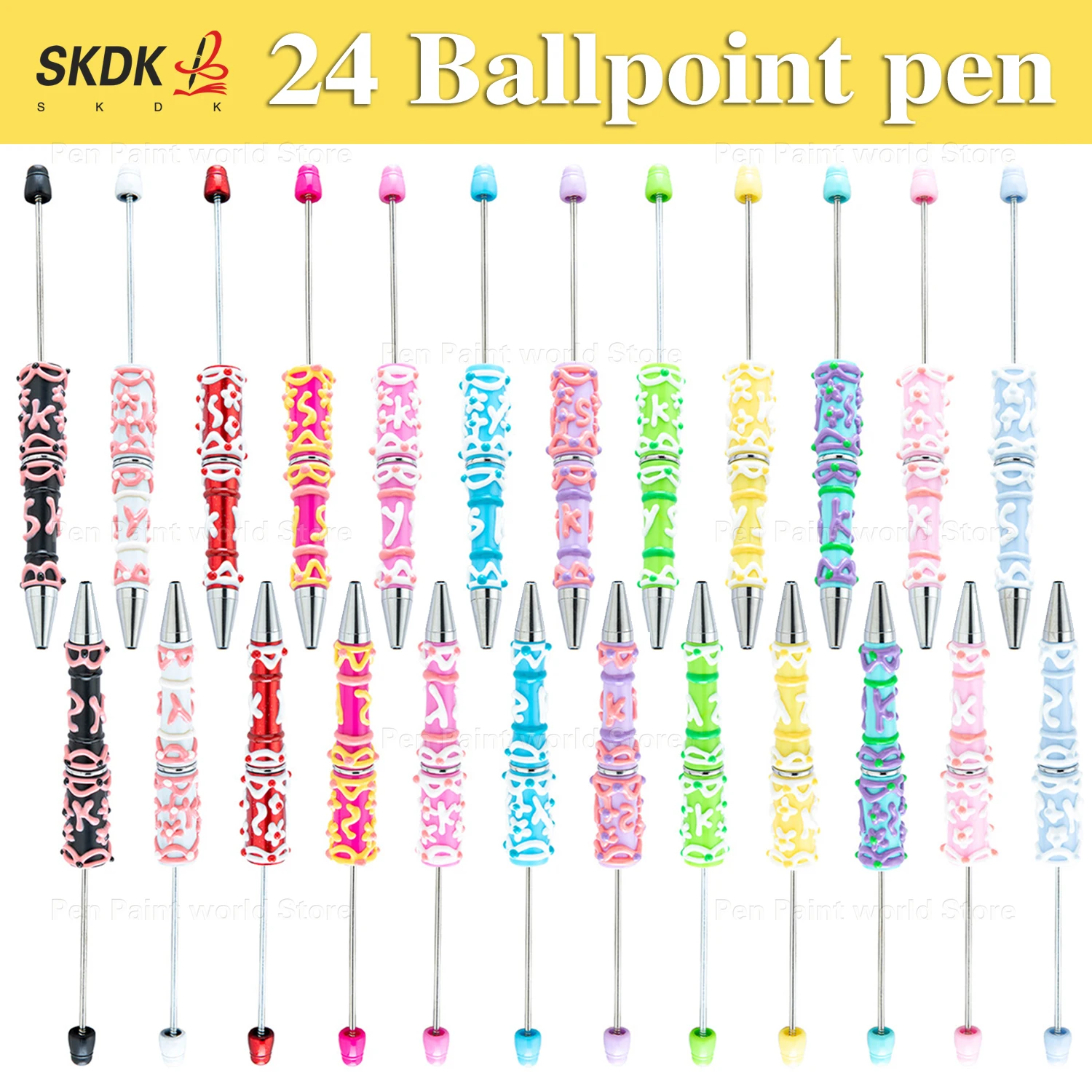 24Pcs Charming Cream-Drip Bead Pen – Multi-Color Bead Decor for Kids, Teachers, and Gift Sets
24Pcs Charming Cream-Drip Bead Pen – Multi-Color Bead Decor for Kids, Teachers, and Gift Sets