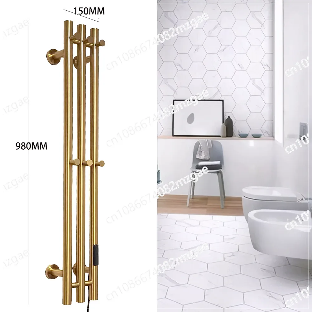 Bathroom Smart Carbon Fiber Heating Towel Rack, Stainless Steel Vertical Type, Timed Constant Temperature Control
Bathroom Smart Carbon Fiber Heating Towel Rack, Stainless Steel Vertical Type, Timed Constant Temperature Control