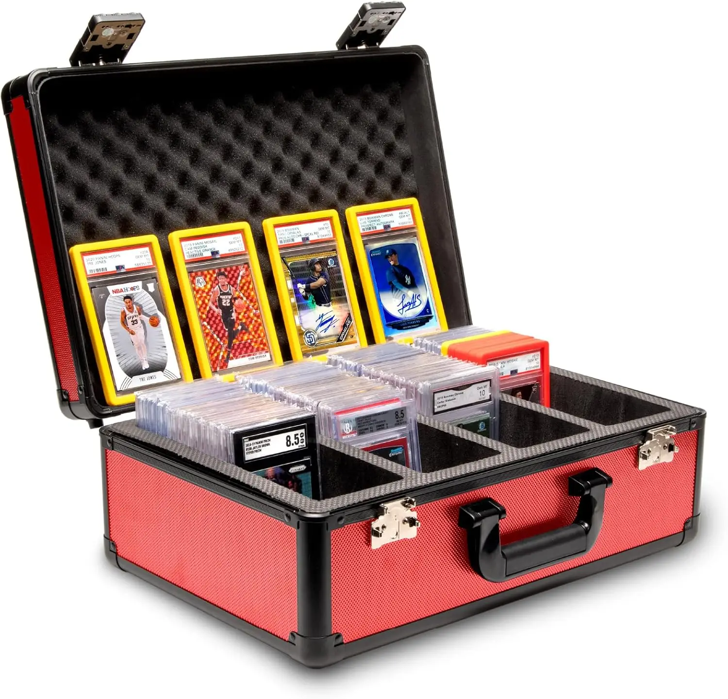 SLAB ARMOR 4 Row Graded Card Storage Box PSA Card Slab Case Holds 160+ Slabs for Sports Baseball Card Collector Gifts RED
SLAB ARMOR 4 Row Graded Card Storage Box PSA Card Slab Case Holds 160+ Slabs for Sports Baseball Card Collector Gifts RED