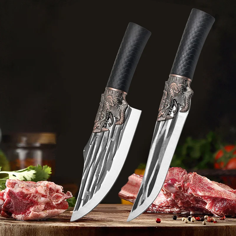 Hand forged 1/2 kitchen knife, household faucet boning knife Sharp division knife small pointed knife pig killing knife set
Hand forged 1/2 kitchen knife, household faucet boning knife Sharp division knife small pointed knife pig killing knife set
