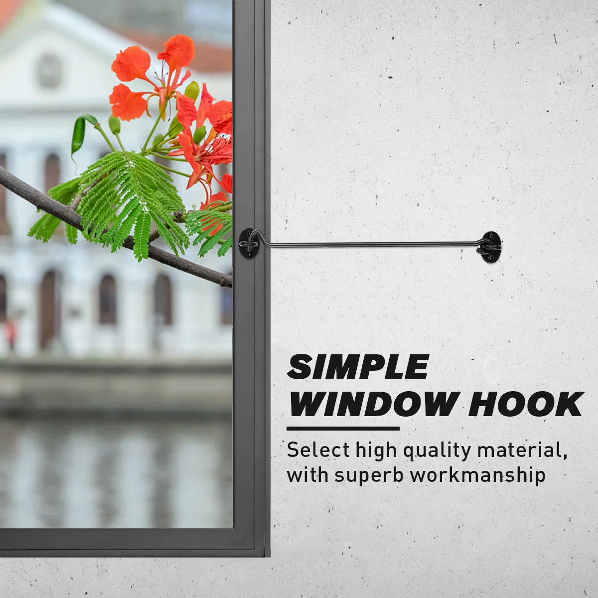 Sliding Barn Door Lock Safety Window Hook Eye Gate Swivel Hooks Stainless Steel 304 Rust Resistant Sturdy Durable Easy
Sliding Barn Door Lock Safety Window Hook Eye Gate Swivel Hooks Stainless Steel 304 Rust Resistant Sturdy Durable Easy