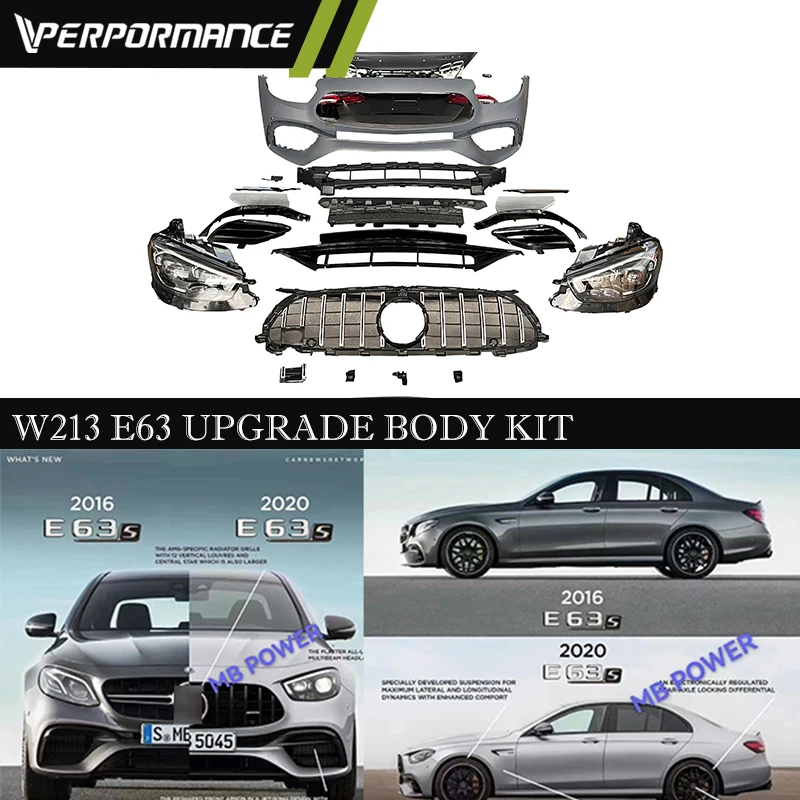 E Class Car Bumpers W213 Upgrade Body Parts For E200 E250 E300 Old To New Body Kit Headlight Taillight W213 E63 Body Bumpers
E Class Car Bumpers W213 Upgrade Body Parts For E200 E250 E300 Old To New Body Kit Headlight Taillight W213 E63 Body Bumpers