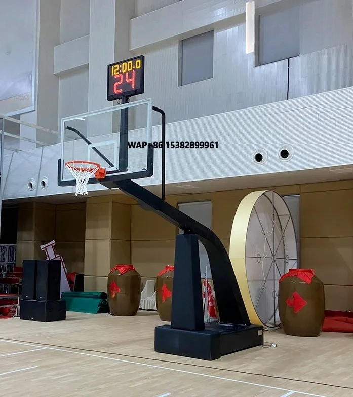 FIBA Certified Indoor Outdoor Portable Sports Basketball Stand with Electric Lifting System Adjustable Breakaway Rim Flat Box
FIBA Certified Indoor Outdoor Portable Sports Basketball Stand with Electric Lifting System Adjustable Breakaway Rim Flat Box