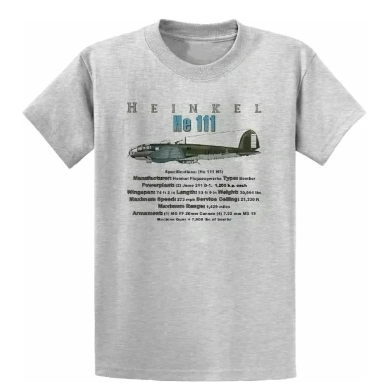 Heinkel He 111 Bomber T-Shirt New 100% Cotton O-Neck Summer Short Sleeve Casual Mens T-shirt Size S-3XL
Heinkel He 111 Bomber T-Shirt New 100% Cotton O-Neck Summer Short Sleeve Casual Mens T-shirt Size S-3XL
