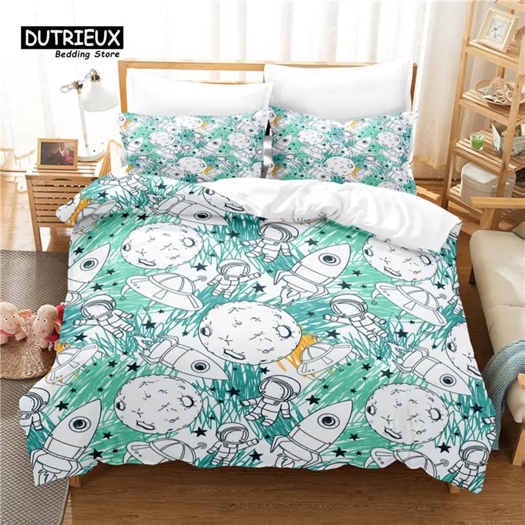 Astronauts Painting Bedding Set, 3Pcs Duvet Cover Set, Soft Comfortable Breathable Duvet Cover, For Bedroom Guest Room Decor
Astronauts Painting Bedding Set, 3Pcs Duvet Cover Set, Soft Comfortable Breathable Duvet Cover, For Bedroom Guest Room Decor
