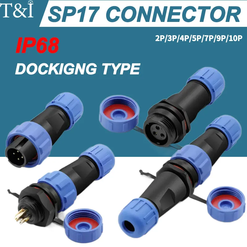 IP68 SP17 Docking Waterproof Male and Female Butt Aviation Connector Socket with 2/3/4/5/6/7/10 Pins for Industrial Use
IP68 SP17 Docking Waterproof Male and Female Butt Aviation Connector Socket with 2/3/4/5/6/7/10 Pins for Industrial Use