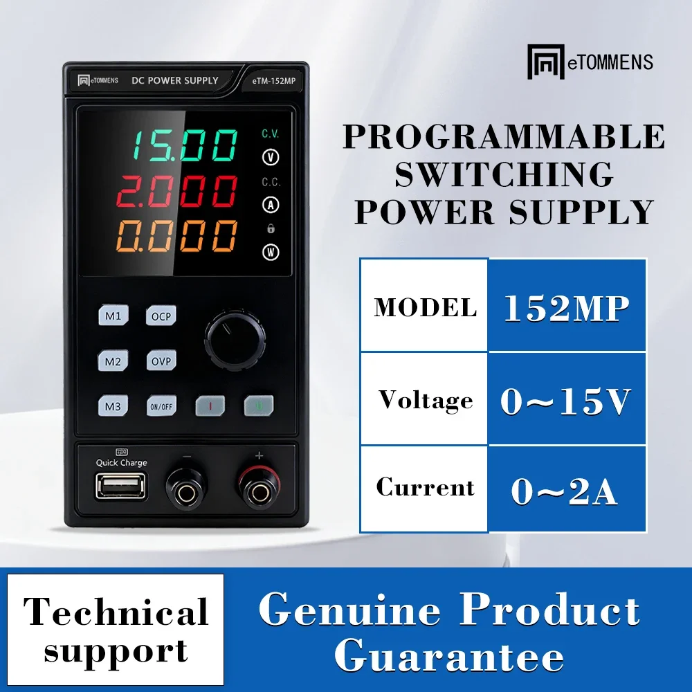 Лабораторный источник питания постоянного тока 15 В 30 В 60 В 150 В Регулируемый регулятор напряжения Настольный импульсный источник питания Попередний ток ВКЛ/ВЫКЛ
Лабораторный источник питания постоянного тока 15 В 30 В 60 В 150 В Регулируемый регулятор напряжения Настольный импульсный источник питания Попередний ток ВКЛ/ВЫКЛ