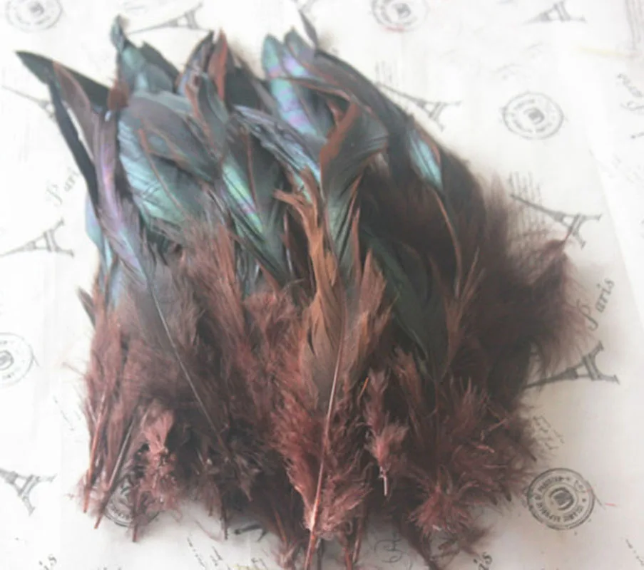 Coffe Dyed Half Bronze Rooster Schlappen Feathers Craft, 10-15cm/4-6 inches long,200pcs
Coffe Dyed Half Bronze Rooster Schlappen Feathers Craft, 10-15cm/4-6 inches long,200pcs