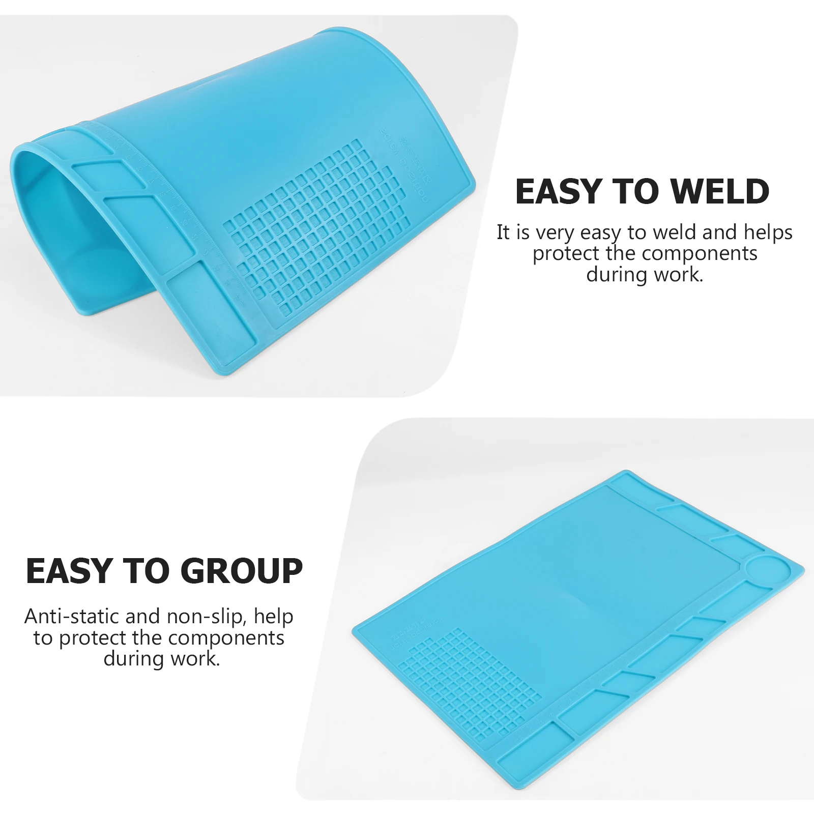 2pcs Silicone Repair Mat High Temperature Heat Resistant Anti Static Cellphone Soldering Maintenance Platform Screw Tray
2pcs Silicone Repair Mat High Temperature Heat Resistant Anti Static Cellphone Soldering Maintenance Platform Screw Tray
