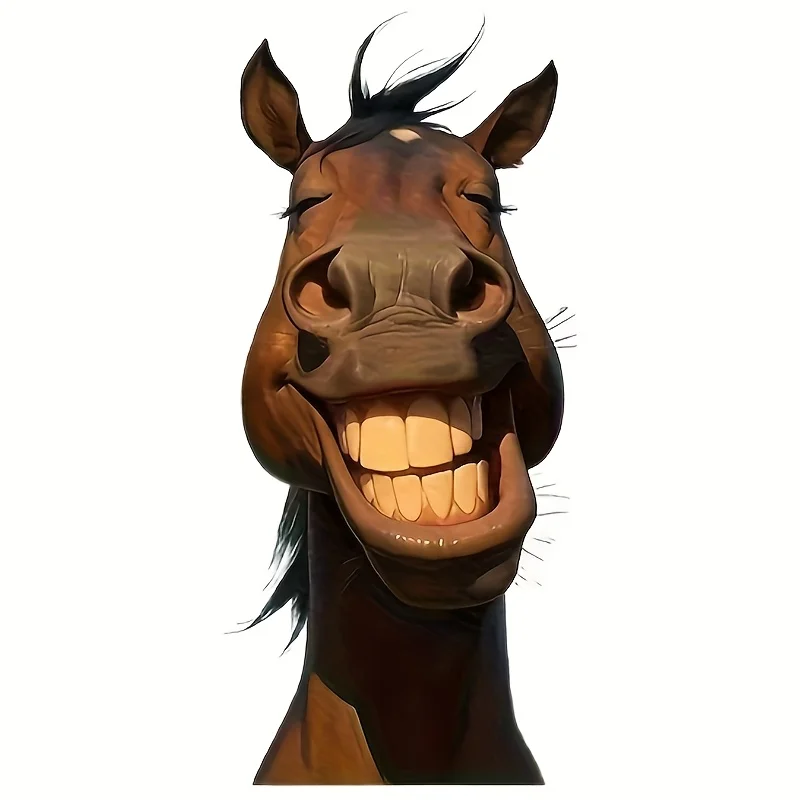 Забавная наклейка на окно с изображением головы лошади, улыбающейся; идеально подходит для бамперов, грузовиков, окон, ноутбуков - уникальные подарки
Забавная наклейка на окно с изображением головы лошади, улыбающейся; идеально подходит для бамперов, грузовиков, окон, ноутбуков - уникальные подарки