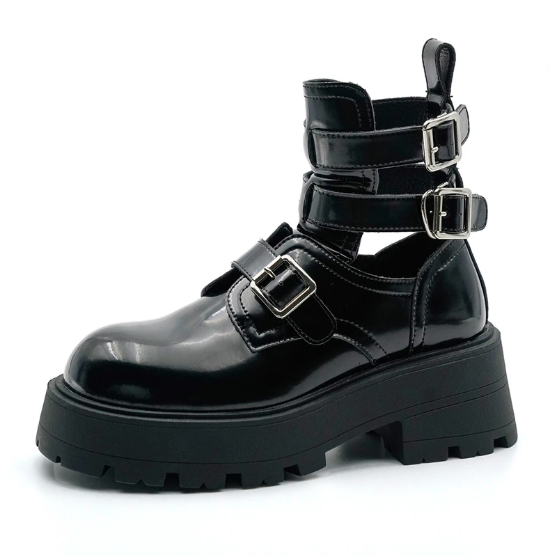 2024 New Cow Leather Ankle Boots Square Toe Buckle Punk Women's Motorcycle Boots Spring Summer Ladies Booties Shoes
2024 New Cow Leather Ankle Boots Square Toe Buckle Punk Women's Motorcycle Boots Spring Summer Ladies Booties Shoes