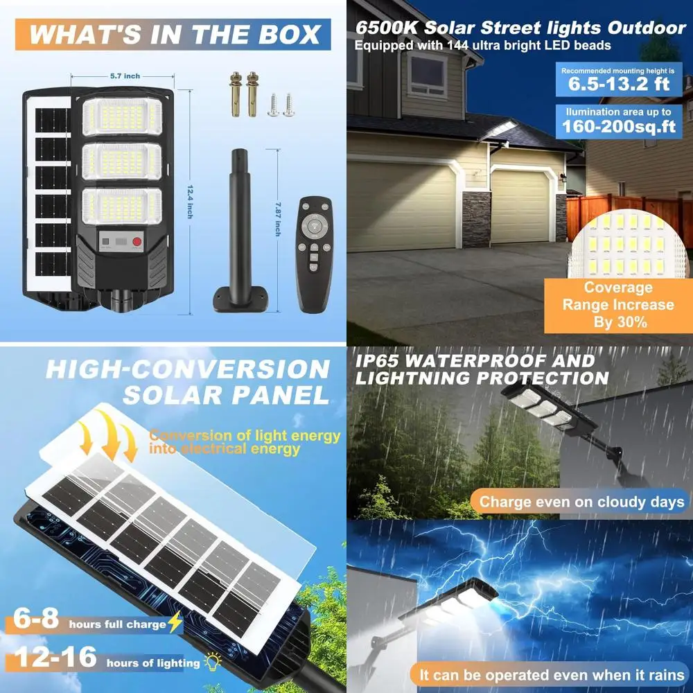 Outdoor Waterproof LED Motion Sensor Security Light, 6500K Dusk to Dawn, Wall or Yard Mount, Parking Area Light
Outdoor Waterproof LED Motion Sensor Security Light, 6500K Dusk to Dawn, Wall or Yard Mount, Parking Area Light