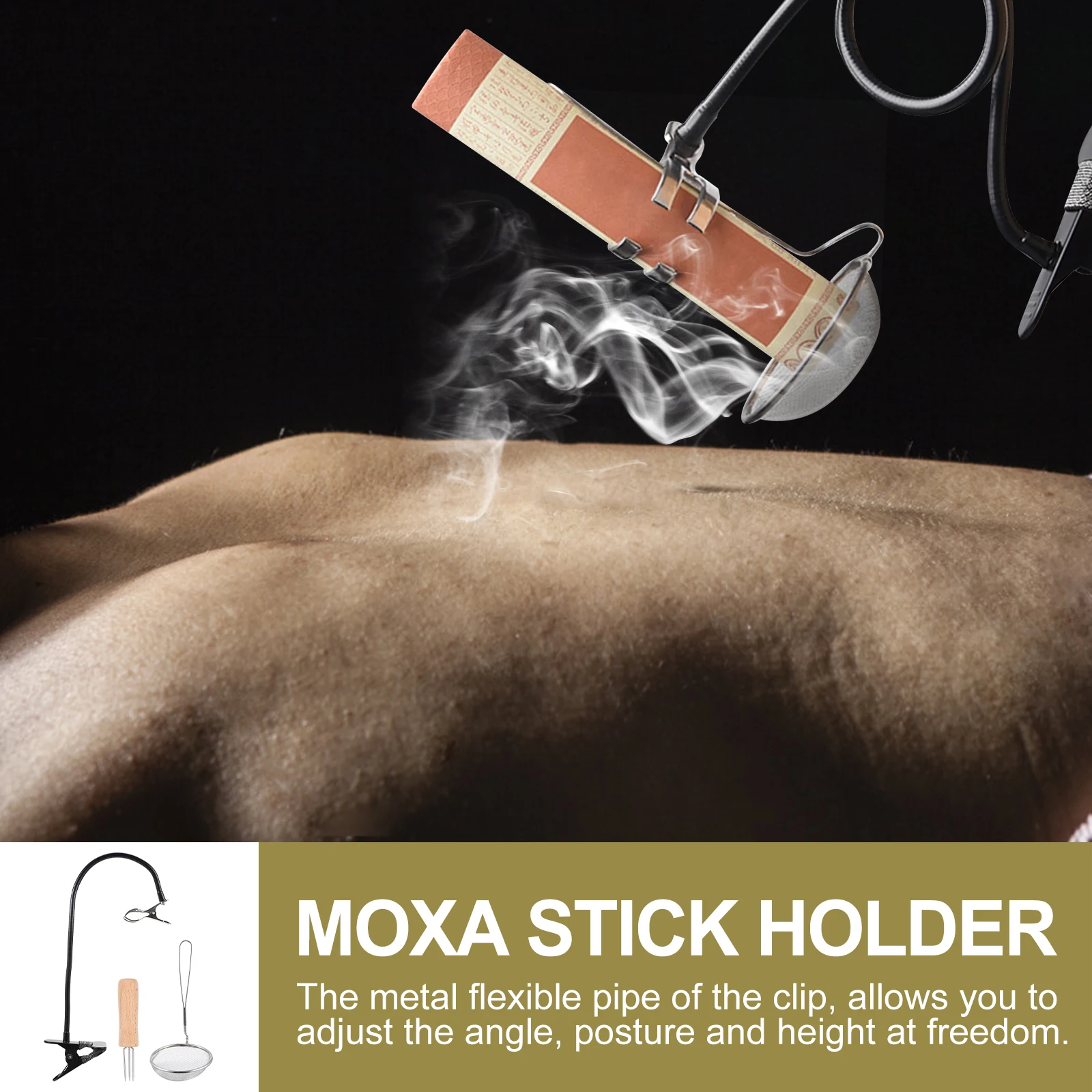 1 set Moxa Stick Holder Moxibustion Bracket Flexible Ash Random Color Stainless Steel Office Use Lightweight
1 set Moxa Stick Holder Moxibustion Bracket Flexible Ash Random Color Stainless Steel Office Use Lightweight