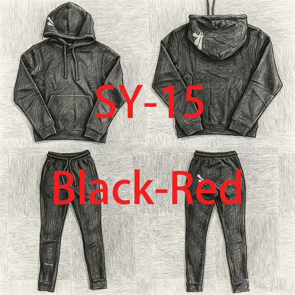 SY-15 Cotton Tracksuit Set for Men Streetwear Comfortable Jogging Hoodie and Trousers Spring and Autumn Red Printed Black Set
SY-15 Cotton Tracksuit Set for Men Streetwear Comfortable Jogging Hoodie and Trousers Spring and Autumn Red Printed Black Set