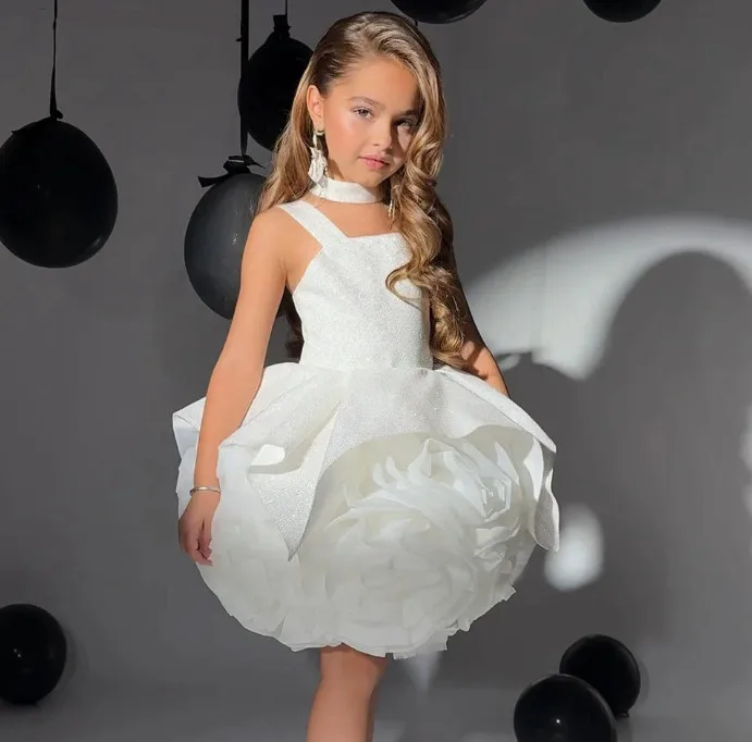 A-Line Shiny Flowers Girl Dresses Wedding Party Dress for Kids 3D Flower Flowers Girls Prom Gowns Custom Made
A-Line Shiny Flowers Girl Dresses Wedding Party Dress for Kids 3D Flower Flowers Girls Prom Gowns Custom Made