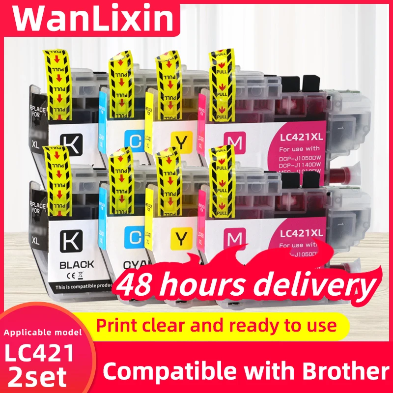 2 компл., 6 компл., LC421XL LC421 421XL, совместимый картридж для Brother DCP-J1050DW MFC-J1010DW DCP-J1140DW, чернильный картридж для принтера
2 компл., 6 компл., LC421XL LC421 421XL, совместимый картридж для Brother DCP-J1050DW MFC-J1010DW DCP-J1140DW, чернильный картридж для принтера