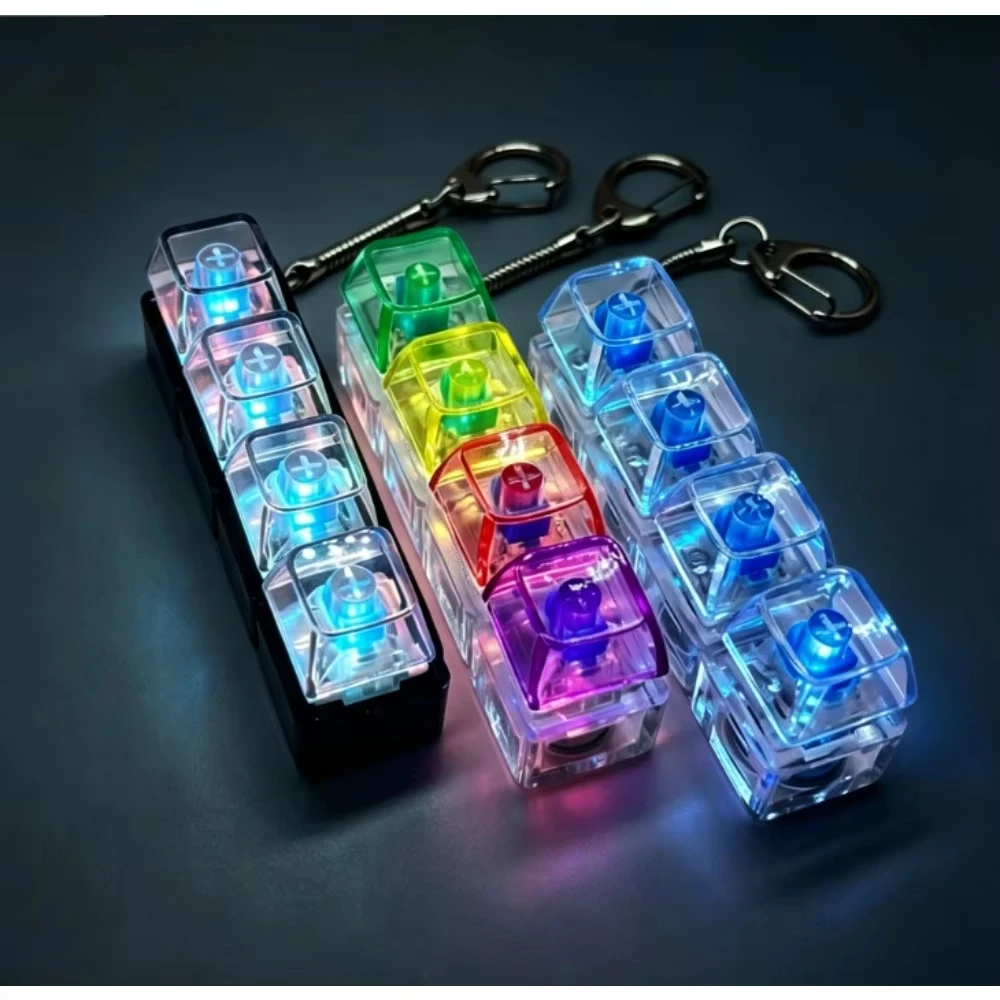 Lighting LED Keyboard Keychain Fidget Toys Clicker Sensory Toy Stress Relief for Keyboard Keychain Fidget Gadget for Adults toy
Lighting LED Keyboard Keychain Fidget Toys Clicker Sensory Toy Stress Relief for Keyboard Keychain Fidget Gadget for Adults toy