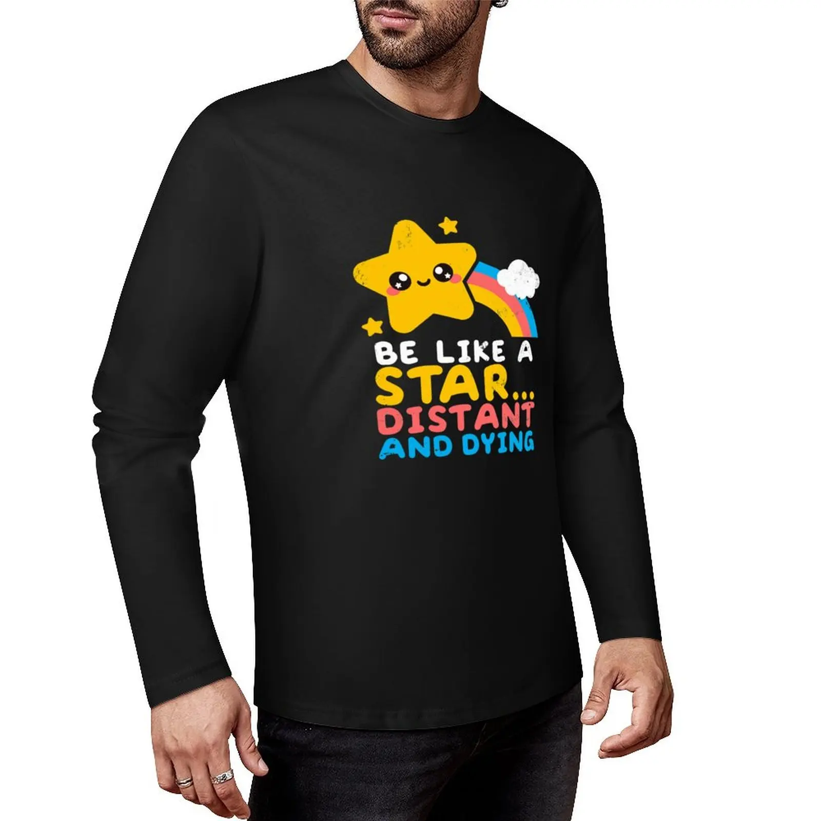 Be Like a Star Distant and Dying Long T-Shirt аниме для мальчиков, белые футболки, спортивные футболки для фанатов, мужские однотонные футболки
Be Like a Star Distant and Dying Long T-Shirt аниме для мальчиков, белые футболки, спортивные футболки для фанатов, мужские однотонные футболки
