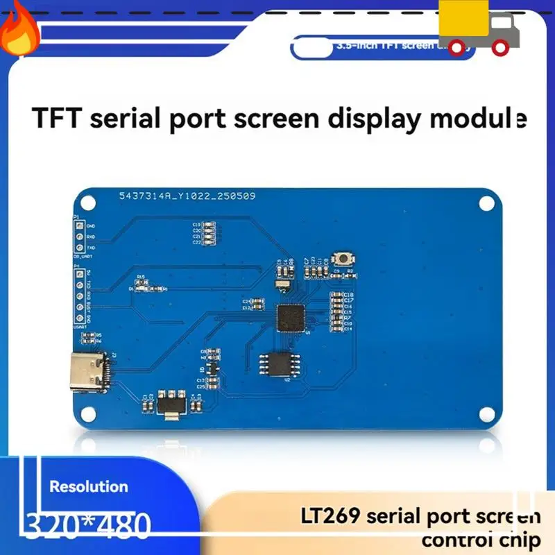 3.5 Inch TFT Smart Display Module With Serial Port 320 X 480 HMI Screen For Vehicle Systems
3.5 Inch TFT Smart Display Module With Serial Port 320 X 480 HMI Screen For Vehicle Systems