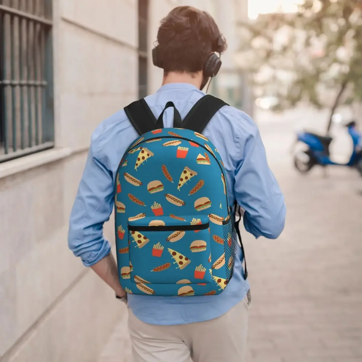 French Fries Hamburgers And Hot Dogs Backpack Student BookBag Kids School Bag Computer Shoulder Bags for Men Women
French Fries Hamburgers And Hot Dogs Backpack Student BookBag Kids School Bag Computer Shoulder Bags for Men Women