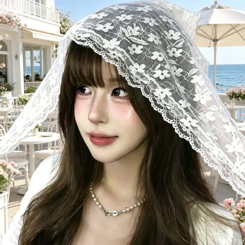 Women French Country Style Lace Mesh Triangle Scarf Spring Summer Floral Hair Scarf Elegant Headwrap Bohemian Hair Accessories
Women French Country Style Lace Mesh Triangle Scarf Spring Summer Floral Hair Scarf Elegant Headwrap Bohemian Hair Accessories