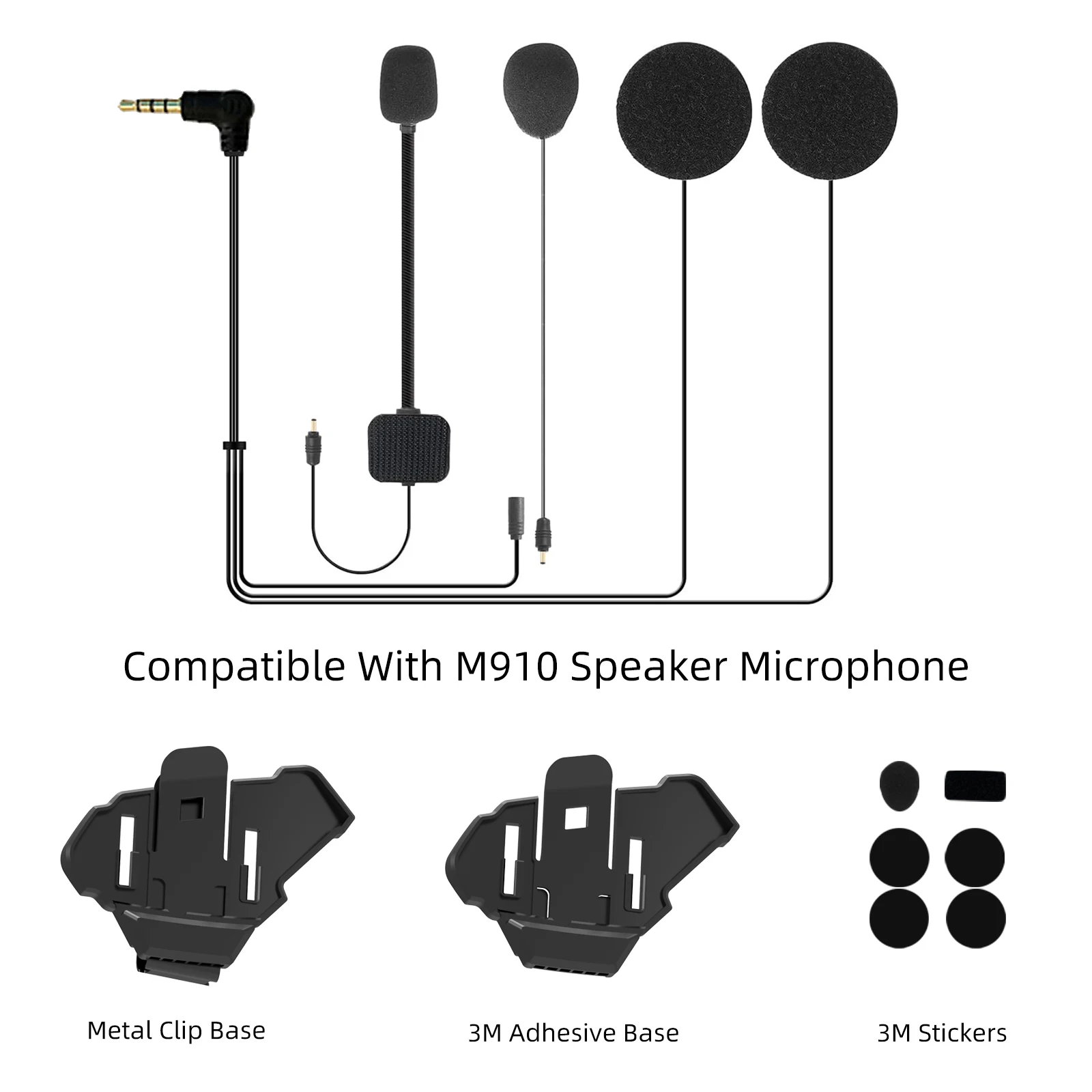 WAYXIN Helmet Headset Accessories For M910, Including Speaker, Microphone And Mounting Bracket.
WAYXIN Helmet Headset Accessories For M910, Including Speaker, Microphone And Mounting Bracket.