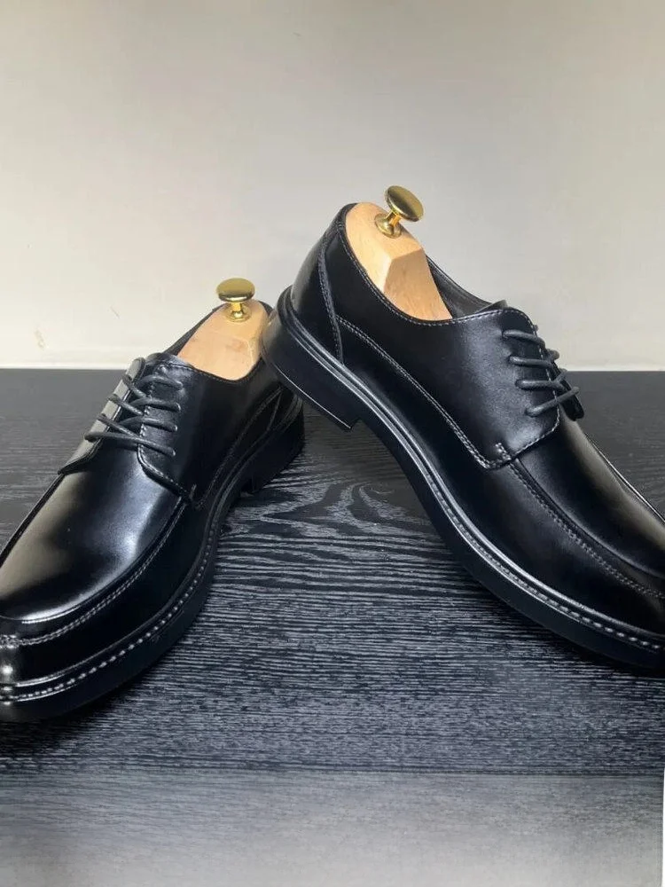 High-End Men's Business Shoes Leather Rubber Bottom Low-Top Autumn Season Fashionable Single Shoes Formal Leather Shoes
High-End Men's Business Shoes Leather Rubber Bottom Low-Top Autumn Season Fashionable Single Shoes Formal Leather Shoes