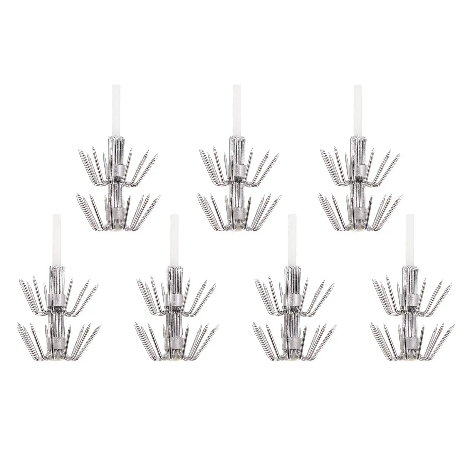 Stainless Steel Umbrella Hook 10Pcs Durable Fishing Accessories Luminous Octopus Claw Anchor Squid Hook Kit for Trout Catfish
Stainless Steel Umbrella Hook 10Pcs Durable Fishing Accessories Luminous Octopus Claw Anchor Squid Hook Kit for Trout Catfish