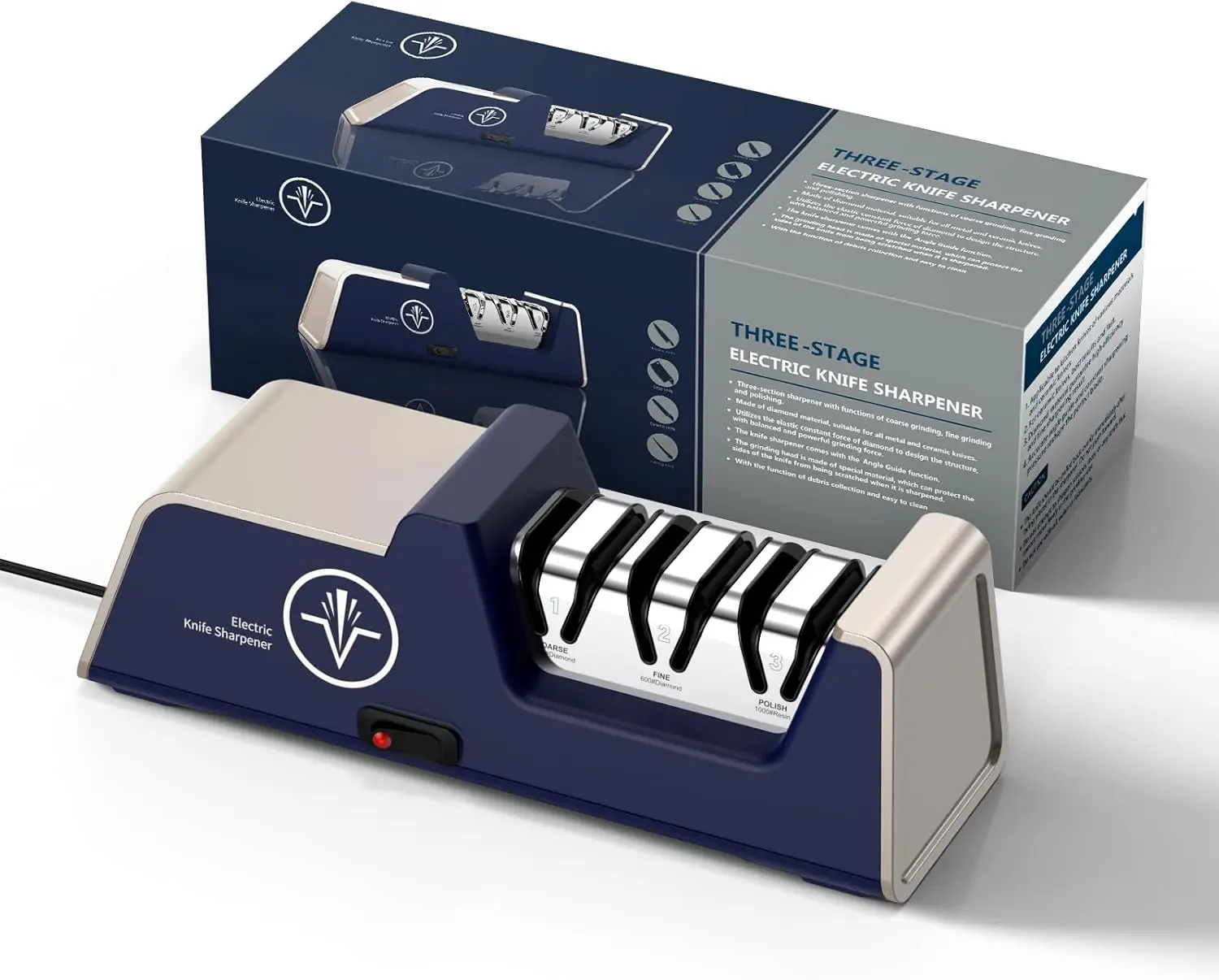 Электрическая точилка для ножей от 15 до 20 градусов, 100% алмазный абразив, прецизионные направляющие для прямых и усилий
Электрическая точилка для ножей от 15 до 20 градусов, 100% алмазный абразив, прецизионные направляющие для прямых и усилий