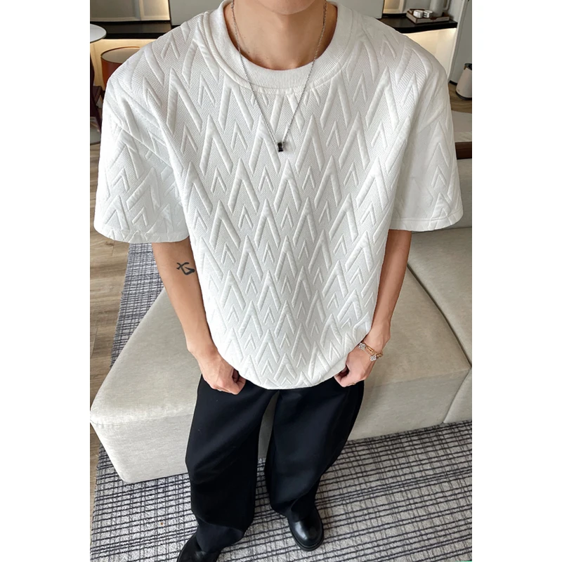 Summer Short Sleeved T-shirt Men White Casual T-shirt Men Streetwear Korean Loose Round Neck T-shirt Mens Top Large Size 4XL
Summer Short Sleeved T-shirt Men White Casual T-shirt Men Streetwear Korean Loose Round Neck T-shirt Mens Top Large Size 4XL