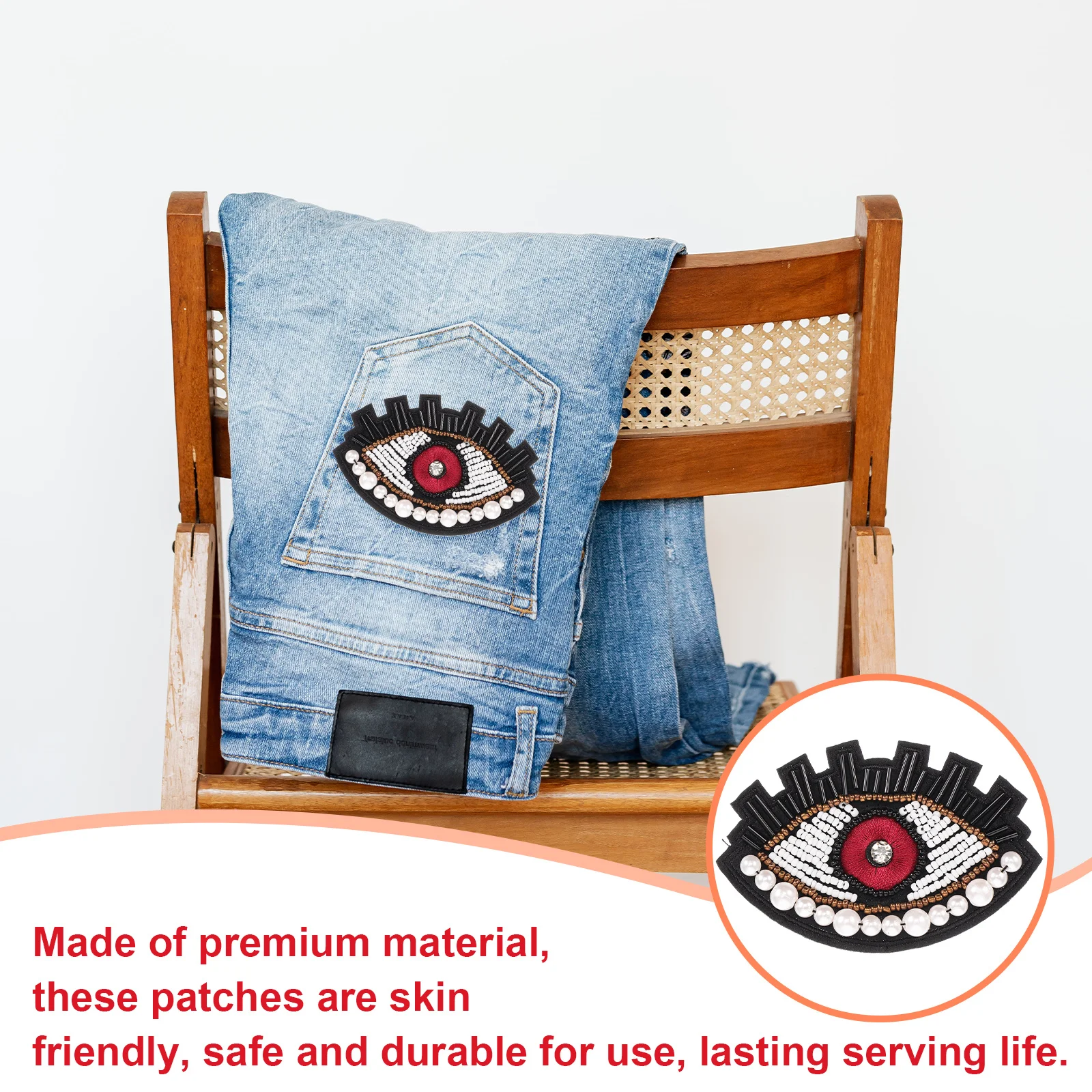 2pcs Eye Shape Patches For Clothes Diy Decor Iron On Sewing Applique Glitter Clothing Repair Material Handmade Embellishment
2pcs Eye Shape Patches For Clothes Diy Decor Iron On Sewing Applique Glitter Clothing Repair Material Handmade Embellishment