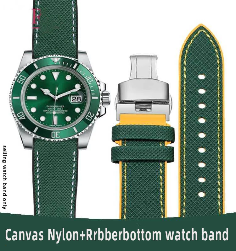 For Rolex Green Water Omega Casio Seiko Carbon Fiber Nylon Plaid Silicone strap 20mm 21mm 22mm Men Rubber Watchbands
For Rolex Green Water Omega Casio Seiko Carbon Fiber Nylon Plaid Silicone strap 20mm 21mm 22mm Men Rubber Watchbands