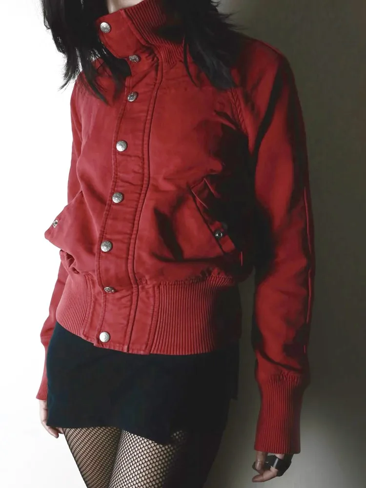 2026 New Streetwear Cyber Punk Red Jacket Women's Y2k E-Girl Harajuku Grunge Dark Gothic Sexy Patchwork Long Sleeves Coats Woman
2026 New Streetwear Cyber Punk Red Jacket Women's Y2k E-Girl Harajuku Grunge Dark Gothic Sexy Patchwork Long Sleeves Coats Woman