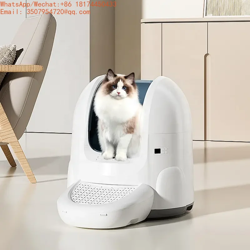 Large Automatic Cat Toilet APP Controlled Self-Cleaning Pet Box For Multi Cats
Large Automatic Cat Toilet APP Controlled Self-Cleaning Pet Box For Multi Cats