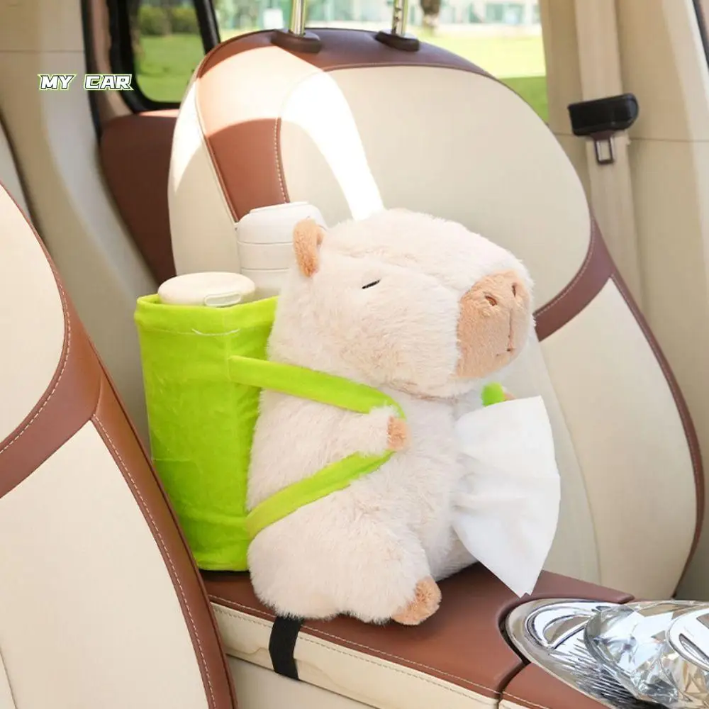 Soft Car Tissue Boxes Portable Multi-function Capybara Plush Trash Bins Plush Cute Car Storage Bucket Car Armrest Box
Soft Car Tissue Boxes Portable Multi-function Capybara Plush Trash Bins Plush Cute Car Storage Bucket Car Armrest Box