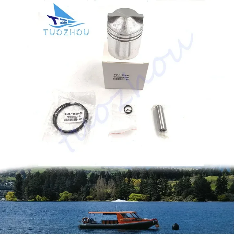 6G1-11631 For Yamaha Outboard Motor 2 Stroke 6HP 8HP 6G1-11631-00 Diameter 50mm Boat Accessories Piston with Ring STD Kit
6G1-11631 For Yamaha Outboard Motor 2 Stroke 6HP 8HP 6G1-11631-00 Diameter 50mm Boat Accessories Piston with Ring STD Kit