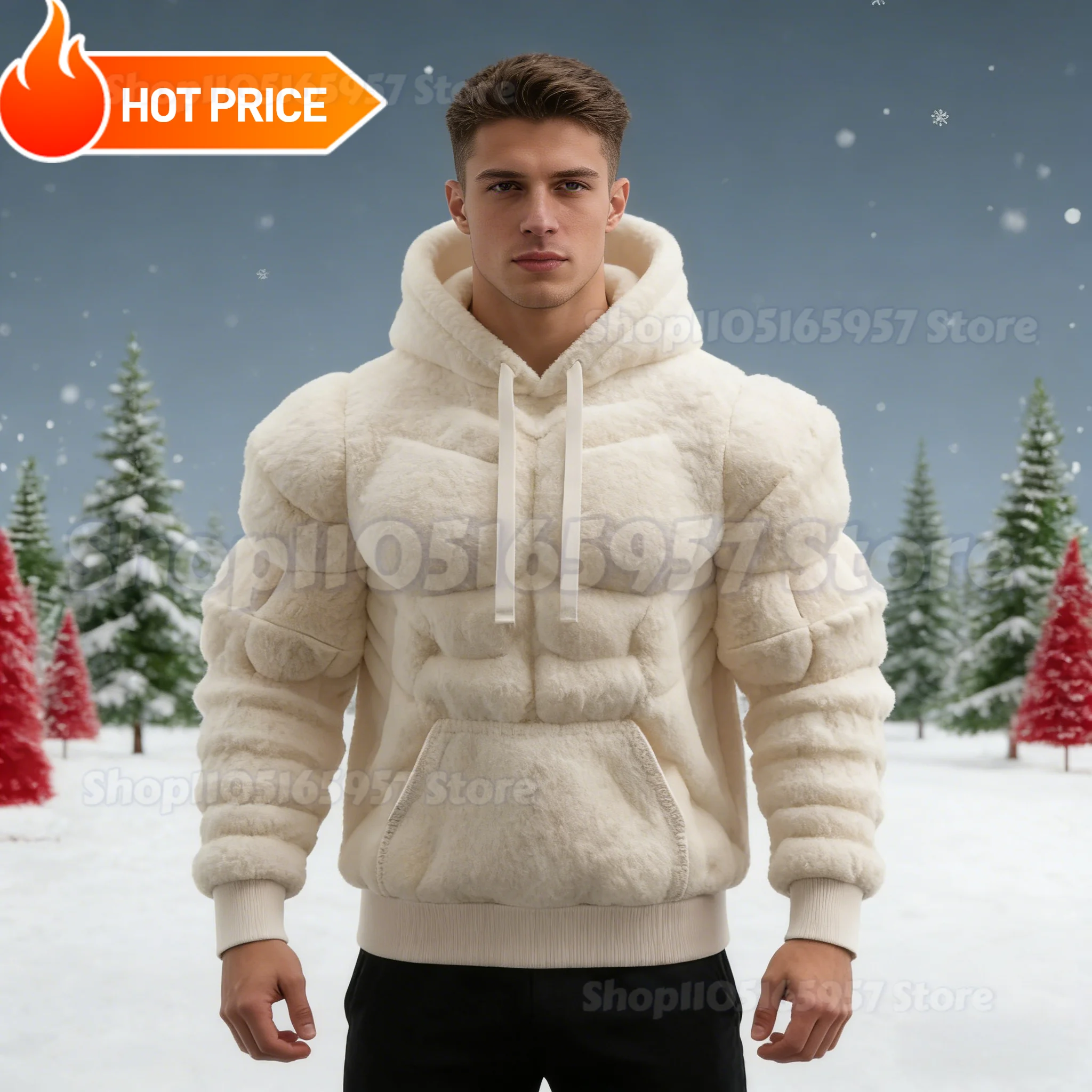 Flannel Solid Color Hooded Sweatshirt 3d Abdominal Muscle Shape Hooded Sweatshirt Long Sleeved Patchwork Hoodie Men'S Pullover
Flannel Solid Color Hooded Sweatshirt 3d Abdominal Muscle Shape Hooded Sweatshirt Long Sleeved Patchwork Hoodie Men'S Pullover