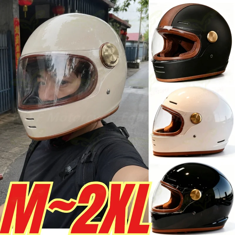 Men's Motorcycle Retro Trend Helmet ABS Material Women's Motorcycle Full Helmet All Season Off-road Racing Moto Riding Helmet
Men's Motorcycle Retro Trend Helmet ABS Material Women's Motorcycle Full Helmet All Season Off-road Racing Moto Riding Helmet