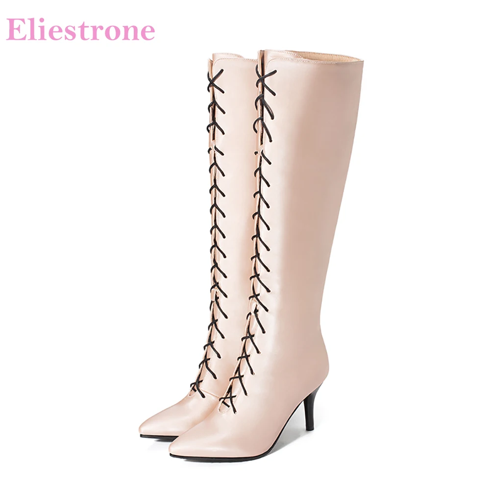 Brand New Fashion Apricot Purple Women Knee High Boots High Stiletto Heels Lady Shoes LS919 Plus Big Small Size 11 30 43 48
Brand New Fashion Apricot Purple Women Knee High Boots High Stiletto Heels Lady Shoes LS919 Plus Big Small Size 11 30 43 48