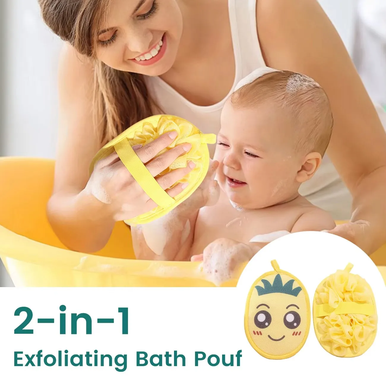 2-in-1 Cute Dinosaur Bath Flower & Scrub Cloth - 3-Second Lathering Shower Puff Skin-Friendly Double-Sided Exfoliating Bath
2-in-1 Cute Dinosaur Bath Flower & Scrub Cloth - 3-Second Lathering Shower Puff Skin-Friendly Double-Sided Exfoliating Bath
