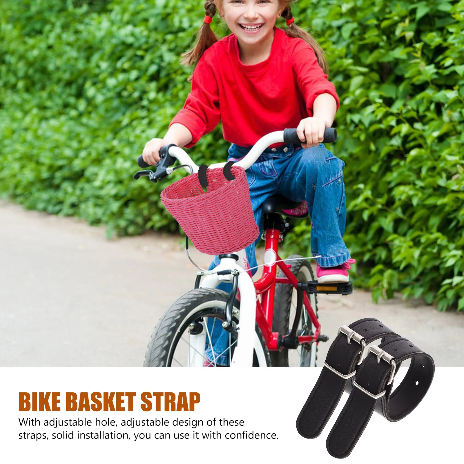 Adjustable PU Bike Basket Strap Front Sturdy Buckle Belt Fastening Strap for Electric Bicycle Scooter Cycling Compact
Adjustable PU Bike Basket Strap Front Sturdy Buckle Belt Fastening Strap for Electric Bicycle Scooter Cycling Compact