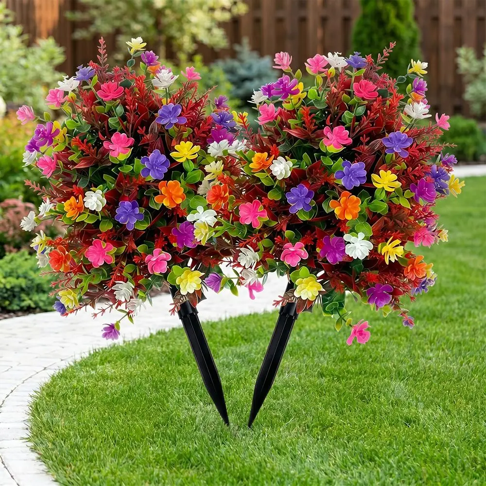 White Purple Eucalyptus Artificial Flower Stake Multicolor Bouquet 18 Inch Plastic Simulated Flower Maintenance Free Waterproof
White Purple Eucalyptus Artificial Flower Stake Multicolor Bouquet 18 Inch Plastic Simulated Flower Maintenance Free Waterproof