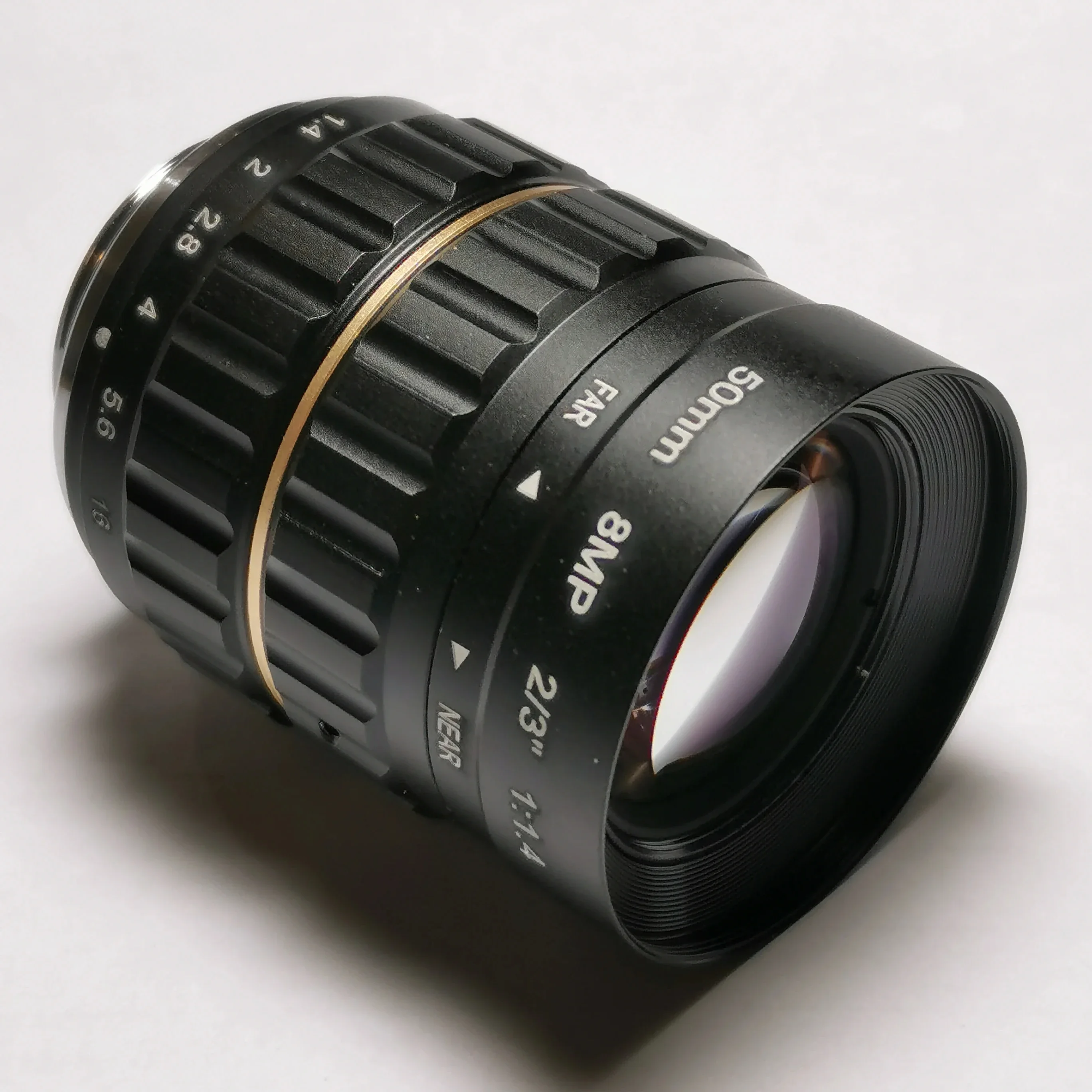SL-0219 8MP 4K 50mm CS Mount Machine Vision Lens F1.4 2/3" 9.8° for Industrial Automation High-speed Detection
SL-0219 8MP 4K 50mm CS Mount Machine Vision Lens F1.4 2/3" 9.8° for Industrial Automation High-speed Detection