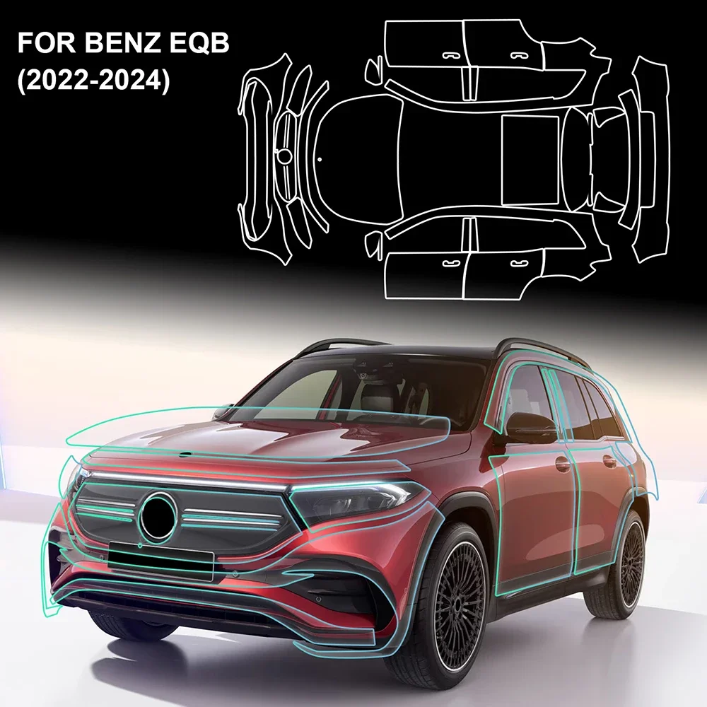 For Mercedes Benz EQB 2022 2023 2024 Scratch Resistant TPU Invisible Paint Protection Film Clear Bra Kit
For Mercedes Benz EQB 2022 2023 2024 Scratch Resistant TPU Invisible Paint Protection Film Clear Bra Kit