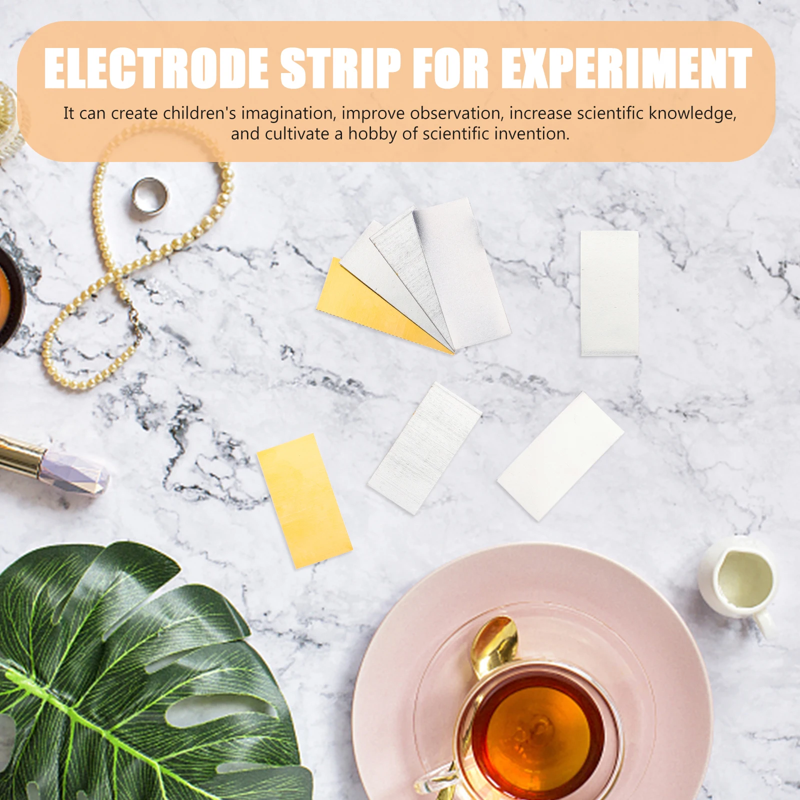 16pcs Fruit Experiment Materials Zinc Copper Strips Hands- Learning Supplies For Creative Educational Kit 
16pcs Fruit Experiment Materials Zinc Copper Strips Hands- Learning Supplies For Creative Educational Kit
