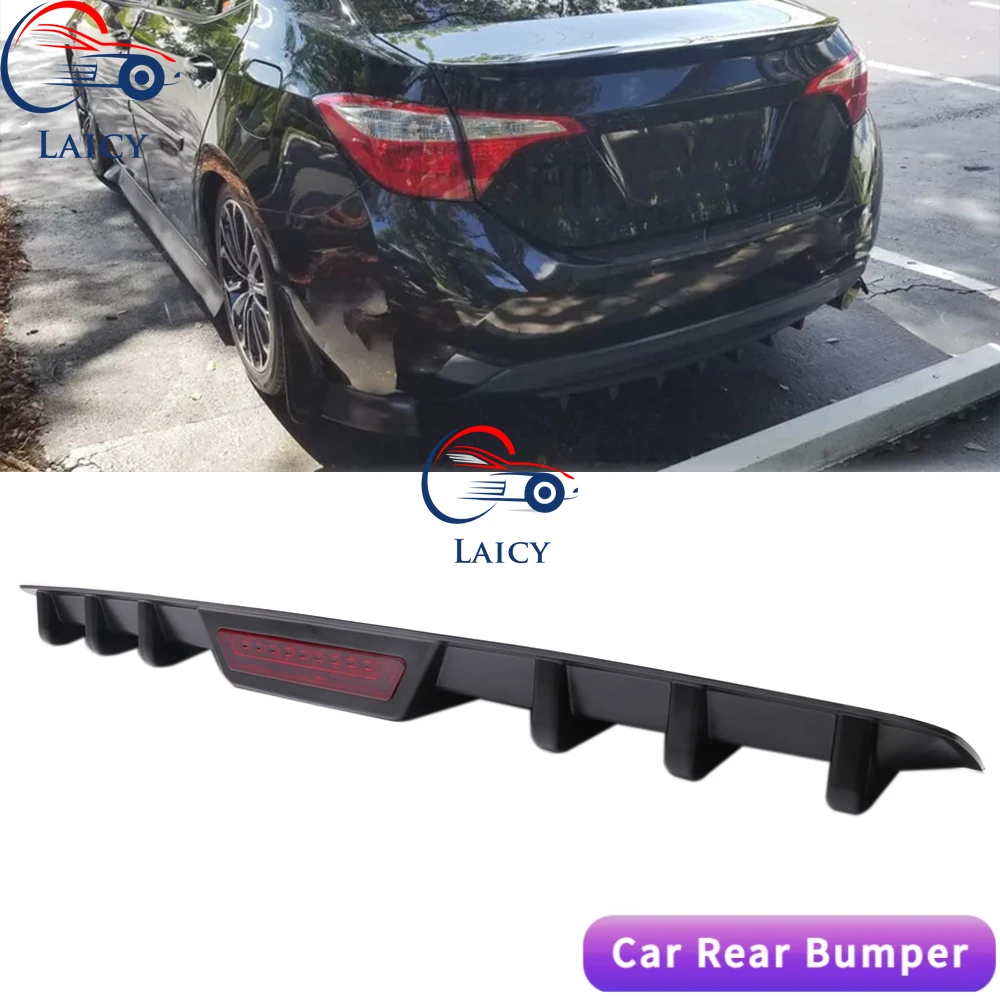 LAICY For For T0yota Corolla Car Rear Bumper Diffuser Lip w/ Tail Brake Stop Light Splitter Spoiler Shark Fin Lip Kit Black
LAICY For For T0yota Corolla Car Rear Bumper Diffuser Lip w/ Tail Brake Stop Light Splitter Spoiler Shark Fin Lip Kit Black