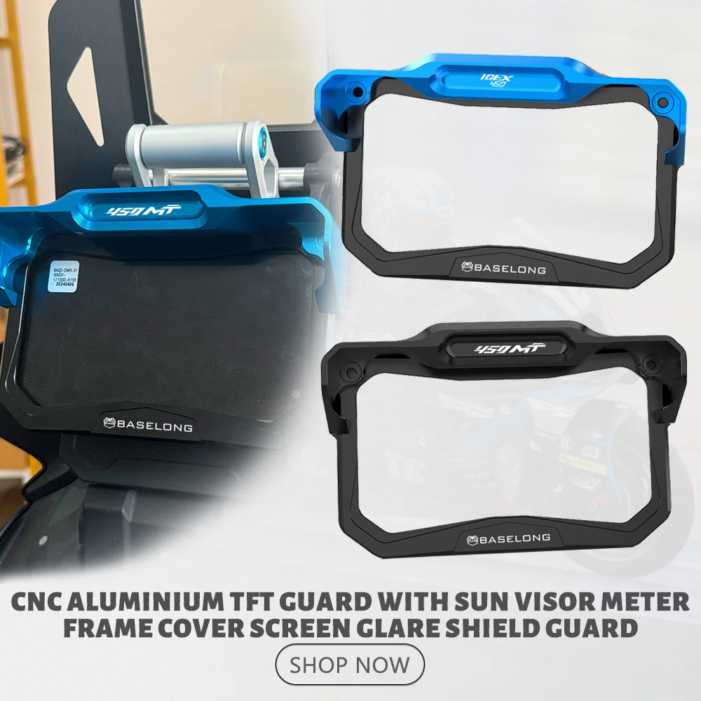 For CFMOTO 450 MT 450MT Ibex450 2024 2025 2026 Motorcycle TFT Guard with sun visor Meter Frame Cover Screen Glare Shield Guard
For CFMOTO 450 MT 450MT Ibex450 2024 2025 2026 Motorcycle TFT Guard with sun visor Meter Frame Cover Screen Glare Shield Guard